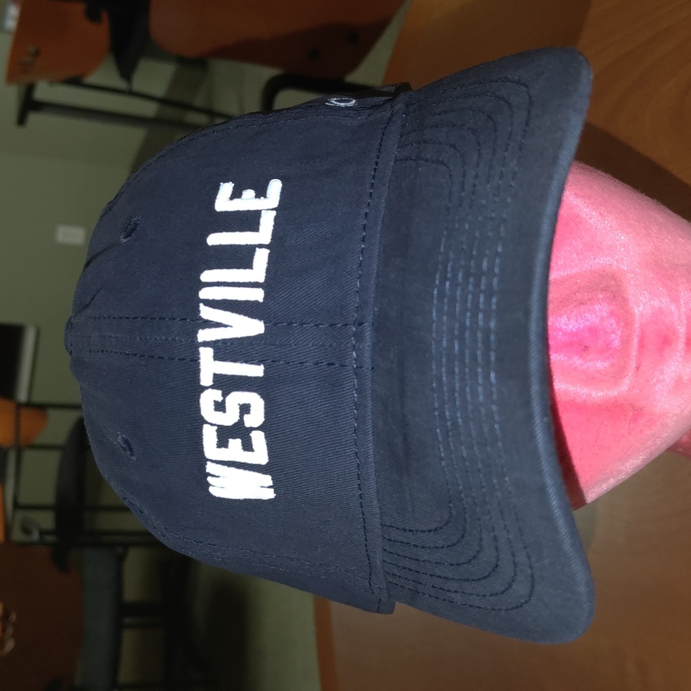 Westville Baseball Embroidered Letters Strapback Hat Cap